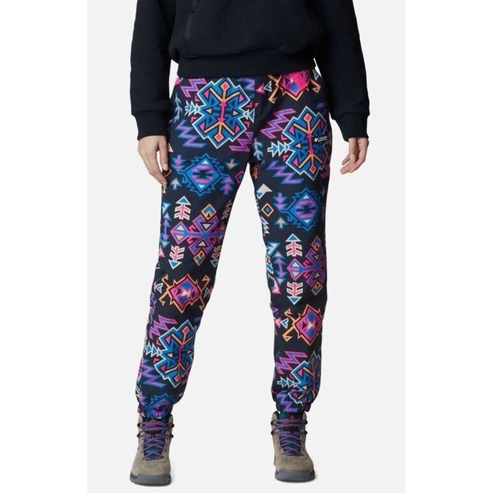 Columbia Women Winter Trainer Woven Snow Pant Integrated Belt Stretch Waist Sz M